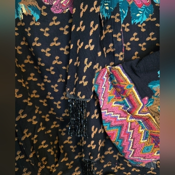 Vtg Carole Little Boho blouse 14 - Picture 3 of 5